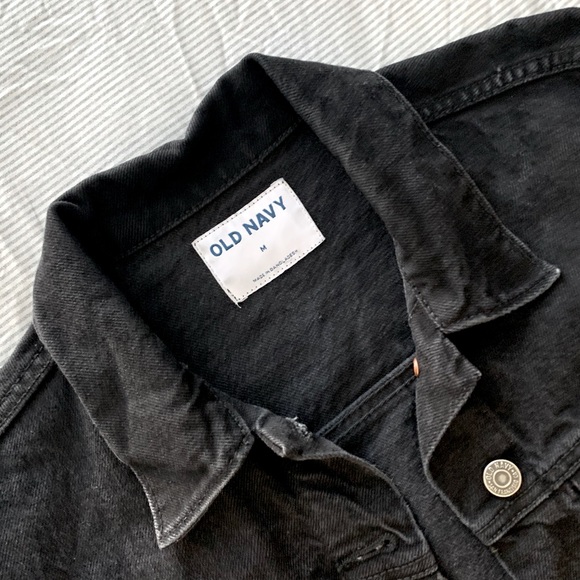 Old Navy Black Denim Jacket - Picture 2 of 3